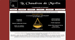 Desktop Screenshot of lechaudrondemerlin.com