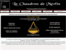 Tablet Screenshot of lechaudrondemerlin.com